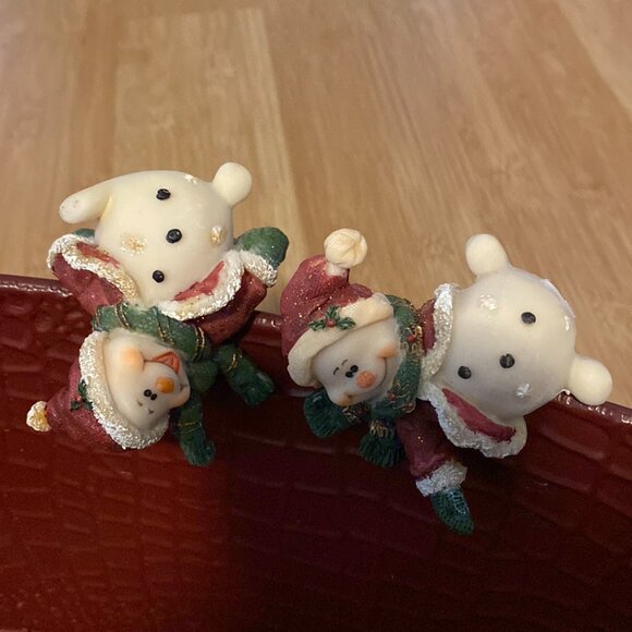 Adorable Christmas Snow Characters w/Santa Outfits - Picture 2 of 12